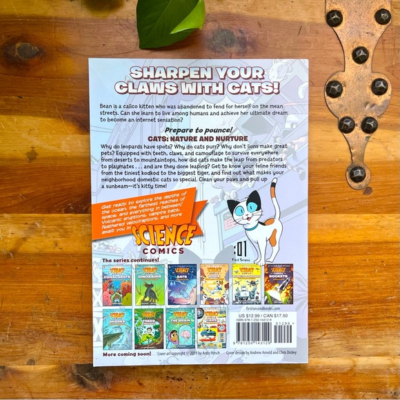 💝 FREE 🦋 5/$25 BUNDLE • Science Comics Cats: Nature + Nuture Graphic Novel - Picture 4 of 4
